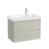 Roca Ona 800mm Wall Mounted Two Drawer Vanity Unit with Basin