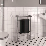 Eastbrook Dual Fuel Eastbrook Isbourne Straight Vertical Traditional Radiator in Matt Black