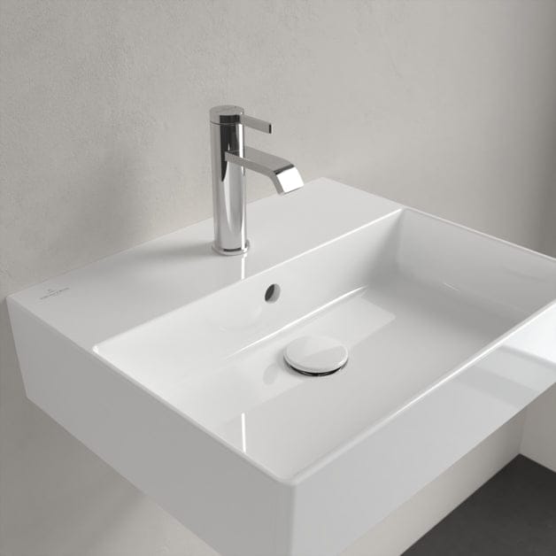 Villeroy & Boch Wall Hung Basin Villeroy & Boch Memento 2.0 Wall Hung Basin with Overflow in White Alpin