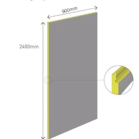 Multipanel Wall Panel 2400 x 900mm / Hydrolock Multipanel Contemporary Wall Panel in Tavolo Taupe