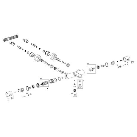 Villeroy & Boch Bath Shower Mixer Villeroy & Boch Universal Wall Mounted Thermostatic Round Bath and Shower Mixer Tap
