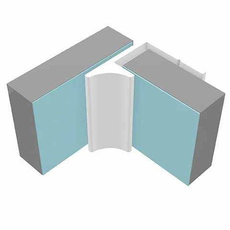 Multipanel Wall Panel White Multipanel Wall Profile - Last Corner - Type Y - 2450mm