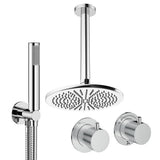 UK Bathroom Store Concealed Shower Set Crosswater Module Shower Set 1 with Fixed Head and Pencil Handset