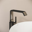 VitrA Tall Basin Tap Gloss Black VitrA Suit Tall Basin Mixer Tap with Side Lever