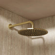 Crosswater Fixed Shower Head Brushed Brass Crosswater MPRO 300mm Round Fixed Shower Head