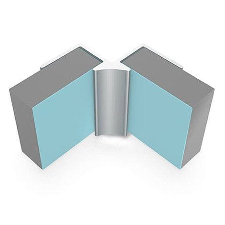 Multipanel Wall Panel 2450mm / Satin Silver Multipanel Wall Profile - Internal Corner - Type A - 2450mm/2750mm