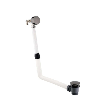 JTP Bath Waste Brushed Black JTP VOS Bath Filler with Click Clack Waste
