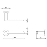 Britton Toilet Roll Holder Britton Hoxton 2.0 Single Toilet Roll Holder