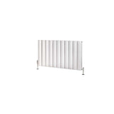 Eastbrook Panel Radiator Eastbrook Guardia Straight Horizontal Aluminium in Matt White