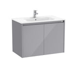 Roca Tenet 800mm Wall Mounted Two Door Vanity Unit with Basin
