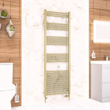 Eastbrook Ladder Rail 1800 x 600 / Electric Only Eastbrook Wendover Straight Heated Towel Rail in Brushed Brass