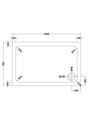 Aquarius Bathrooms Quadrant Shower Tray 1200x760mm Aquarius Urbano 45mm Rectangular Stone Resin Anti Slip Shower Tray