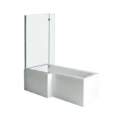 Aquarius Bathrooms Complete Bathroom Suite Aquarius Altano Complete Bathroom Suite with 1700mm L-Shaped Bath, Toilet, Basin, Shower & Taps