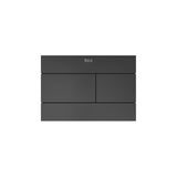 Roca Flush Plate Brushed Titanium Black Roca Duplo-S Flush Plate with Square Buttons