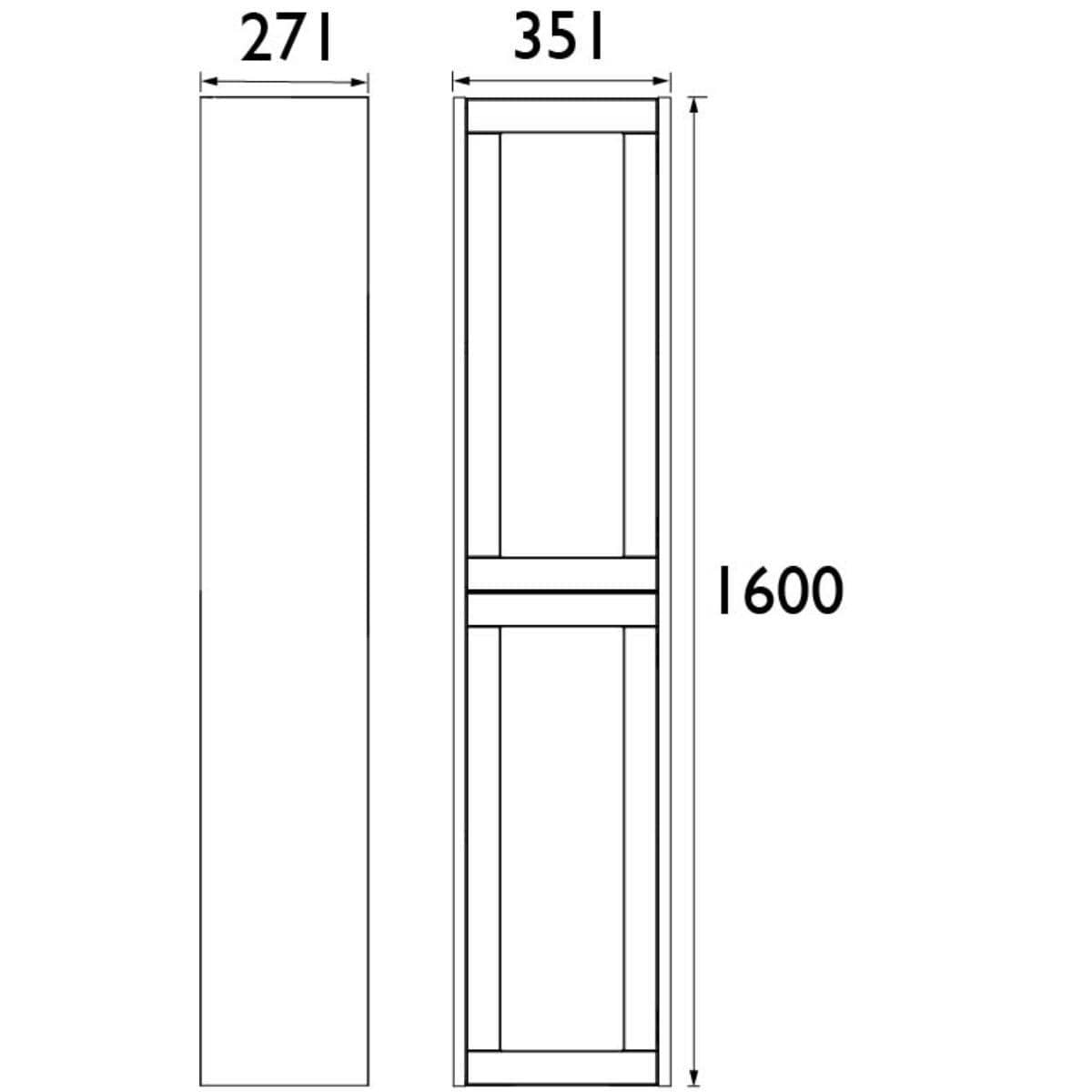 Heritage Storage Unit Heritage Lynton 350mm Tall Wall Hung Storage Cabinet with Handles Bundle