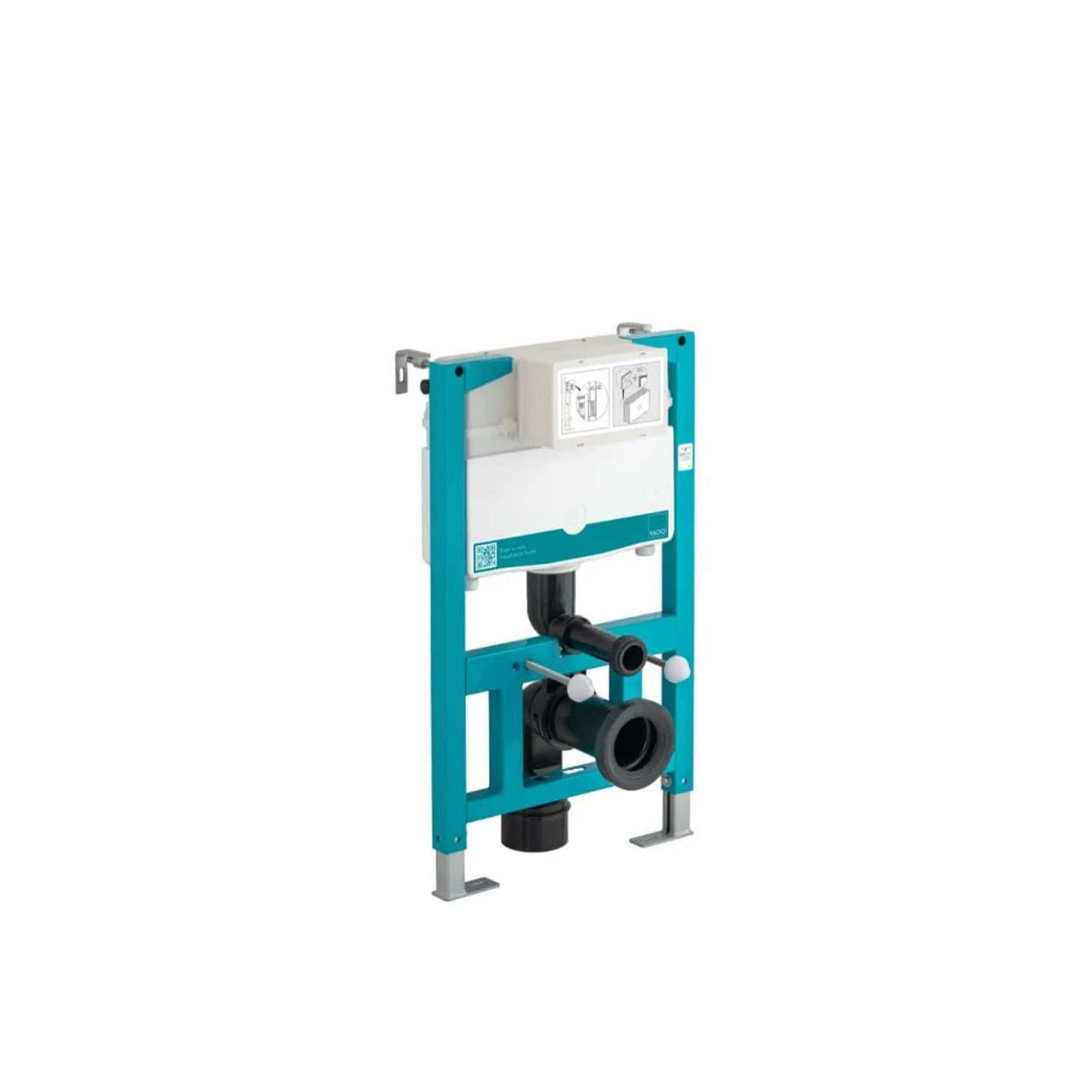 Vado Wall Hung WC Frame Vado Short Dual Flush Wall Hung Concealed Frame and Cistern - 825 x 500mm