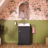 Burlington Edwardian Freestanding Square Cloakroom Vanity Unit with Basin