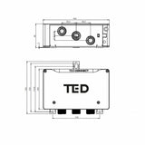 TED Concealed Shower Valve TED Togo 2/3 Outlet Digital Shower Valve with Large Round Plate