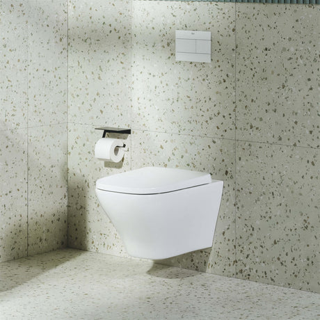 Roca Wall Hung Toilet Roca Optica Wall Hung Rimless Toilet with Soft Close Seat