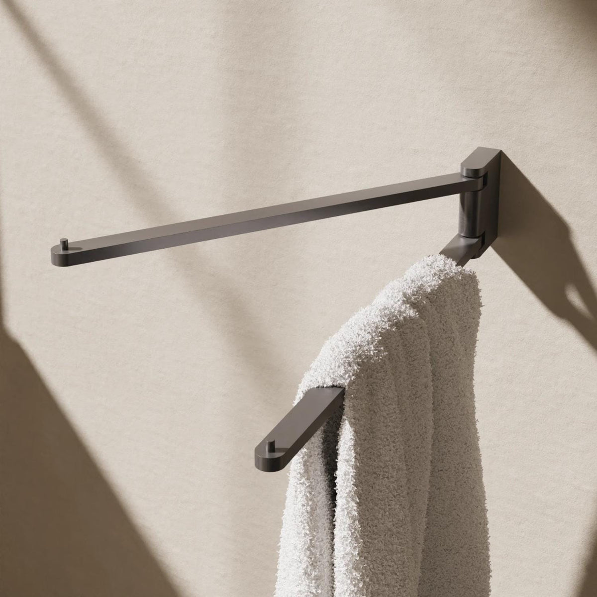 Crosswater Towel Rails and Rings Slate Crosswater MPRO Double Swivel Towel Rail
