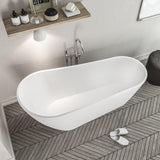 Eastbrook Roll Top and Slipper Freestanding Bath Eastbrook Wickham Freestanding Slipper Bath in Gloss White