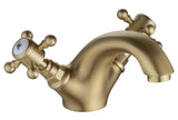 Aqaurius Mono Basin Tap Brushed Brass Aquarius Chic Basin Mixer Tap with Pop-Up Waste