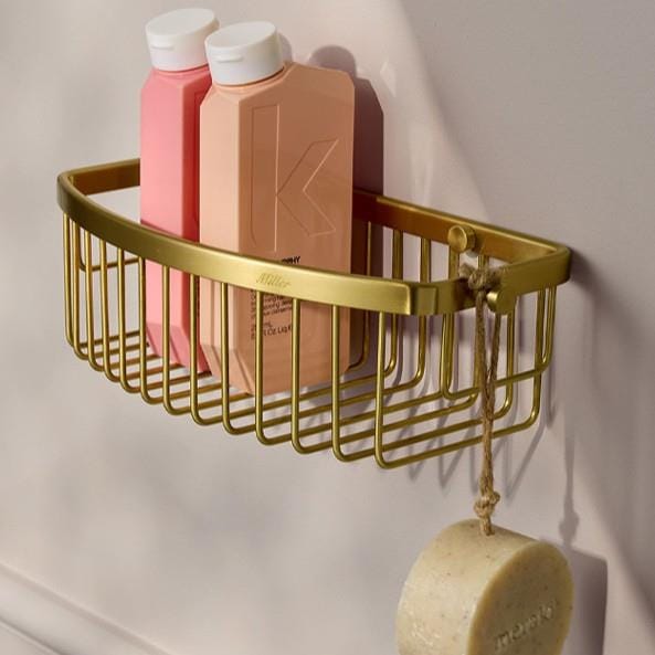 Miller Signature D-Shaped Wire Shower Basket