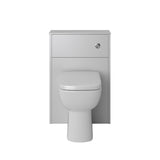 Heritage Back To Wall Toilet Dove Grey Heritage Lynton 550mm WC Unit, Cistern, Clinton Back to Wall Toilet and Soft Close Seat Bundle