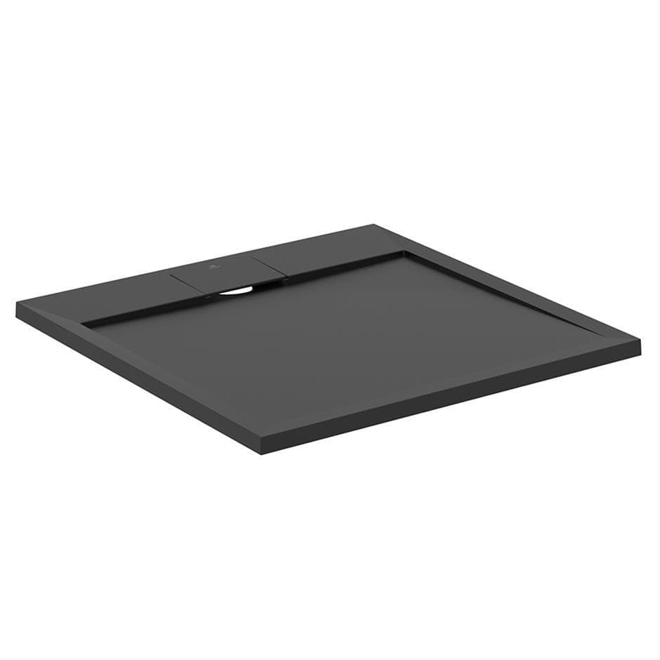 Ideal Standard Rectangle Shower Tray Ideal Standard Ultra Flat S i.life Shower Tray in Jet Black