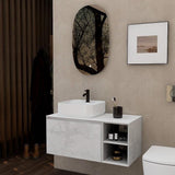 Aquarius Wall Mounted Vanity Unit Aquarius JF-Series 900mm Single Drawer Vanity Unit with Countertop