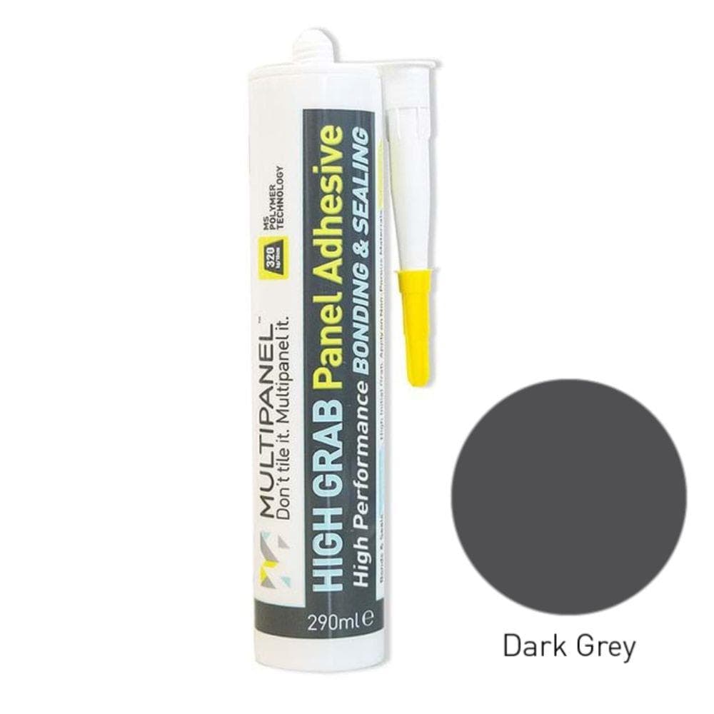 Multipanel Wall Panel Dark Grey Multipanel High Grab Adhesive & Sealant For Panels and Profiles 290ml
