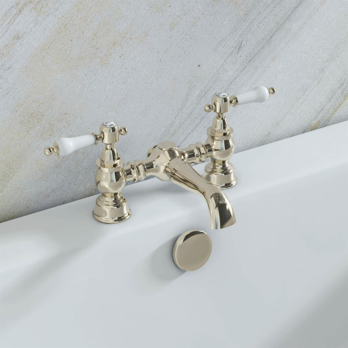 Heritage Bath Mixer Vintage Gold Heritage Glastonbury Bath Filler Tap
