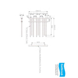 Eastbrook Designer Towel Radiator Eastbrook Rubin Designer Towel Radiator - 600 x 600mm - Chrome