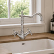 Aquarius Bathrooms Kitchen Tap Aquarius TrueCook Victorian Crosshead Two Handle Kitchen Mixer Tap in Chrome