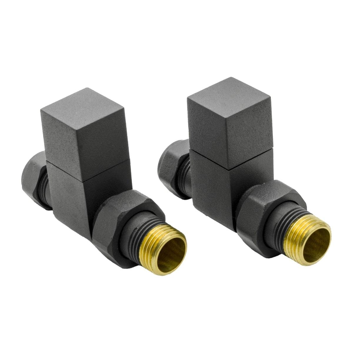 Reina Radiator Valve Anthracite Reina Loge Straight Radiator Valves