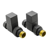 Reina Radiator Valve Anthracite Reina Loge Straight Radiator Valves
