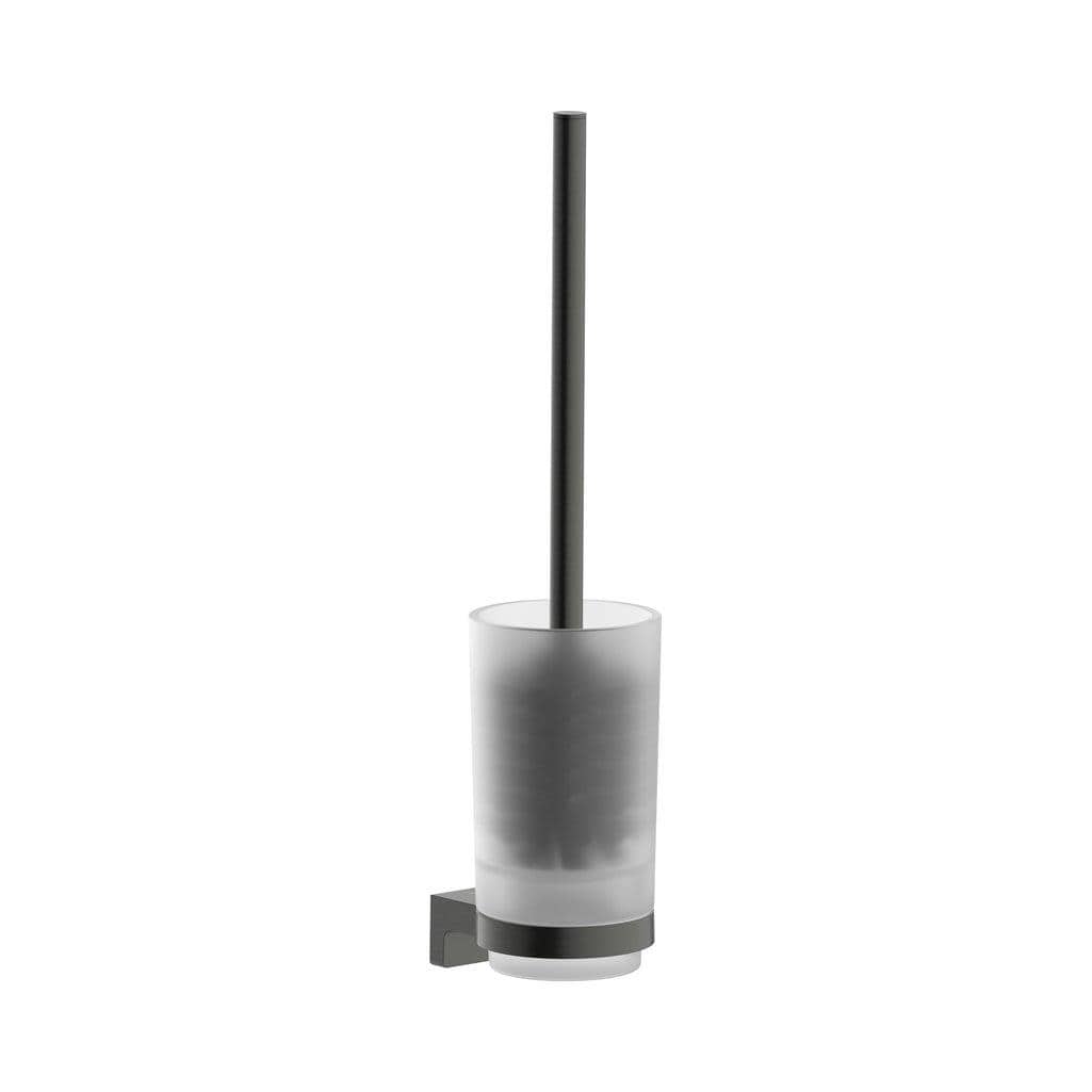 Hansgrohe Toilet Brush Brushed Black Chrome Hansgrohe Addstoris S Wall Mounted Toilet Brush and Holder