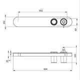 Crosswater Shelf Crosswater Velo Shelf, Soap Dispenser and Tumbler Holder