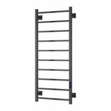 Reina Designer Towel Radiator 1200 x 500mm / Gun Metal Reina Velino Dry Electric Designer Towel Radiator