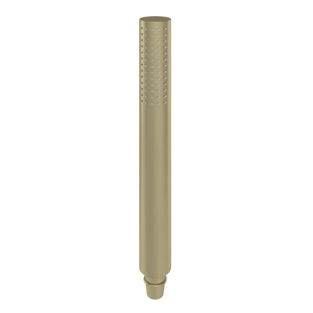 Aquarius Shower Handset Brushed Brass Aquarius Modern Round Shower Handset