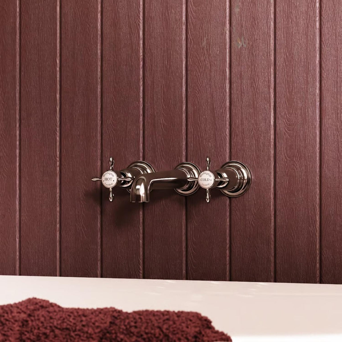 Burlington Wall Mounted Bath Tap Chrome Burlington Guild 3 Hole Wall Mounted Bath Filler Tap