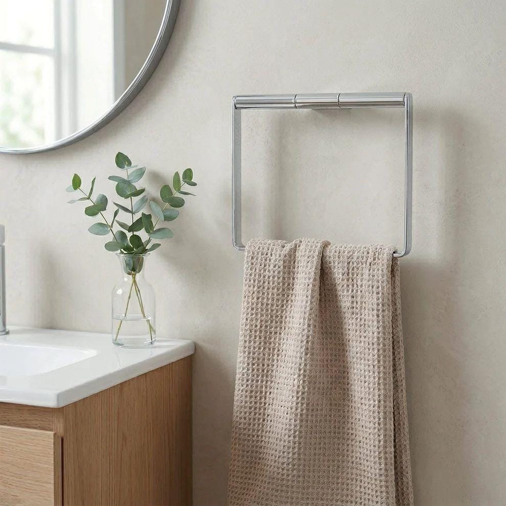 Smedbo Towel Rails and Rings Smedbo Air Towel Ring in Chrome