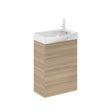 Roca Cloakroom Vanity Unit Walnut Roca Bosco 450mm Wall Mounted Cloakroom Vanity Unit with Basin