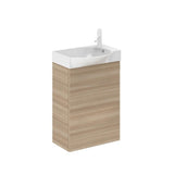 Roca Cloakroom Vanity Unit Walnut Roca Bosco 450mm Wall Mounted Cloakroom Vanity Unit with Basin