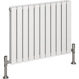 Aquarius Bathrooms Panel Radiator Aquarius Flat Double Horizontal Panel Radiator