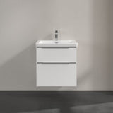 Villeroy & Boch Wall Mounted Vanity Unit Villeroy & Boch Subway 3.0 Wall Hung 600mm Two Drawer Vanity Unit with Basin