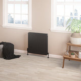 Aquarius Type 22 600 x 600mm Aquarius Type 22 Compact Panel Radiator in Matt Black