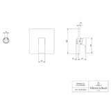 Villeroy & Boch Concealed Shower Valve Villeroy & Boch Subway 3.0 1 Outlet Single Lever Trim Set Mixer