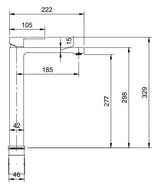 Villeroy & Boch Mono Basin Tap Villeroy & Boch Architectura Single Lever Tall Mono Basin Mixer Tap with Click Clack Waste in Chrome