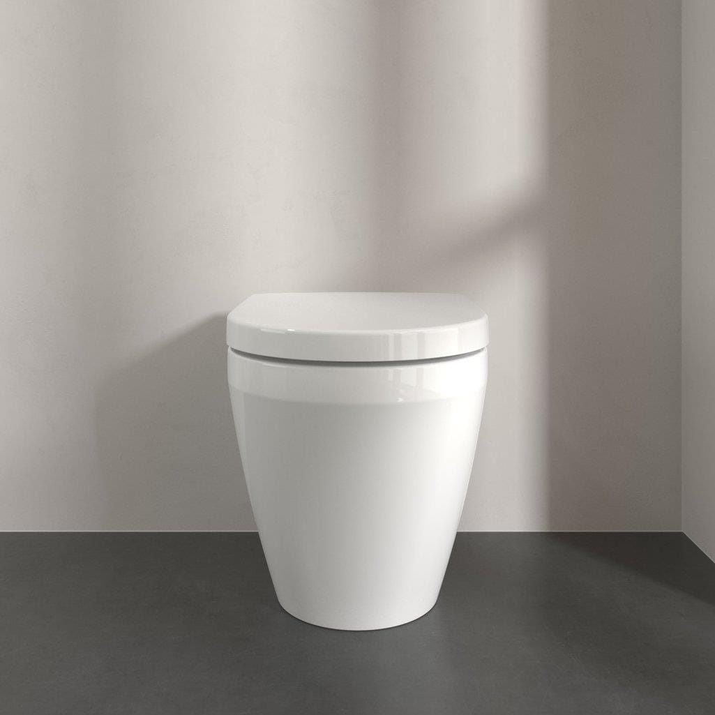 Villeroy & Boch Back to Wall Toilet Villeroy & Boch Architectura Back to Wall Rimless Toilet with TwistFlush and Soft Close Seat